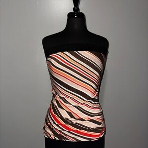 Bebe Multicolor Strapless Top